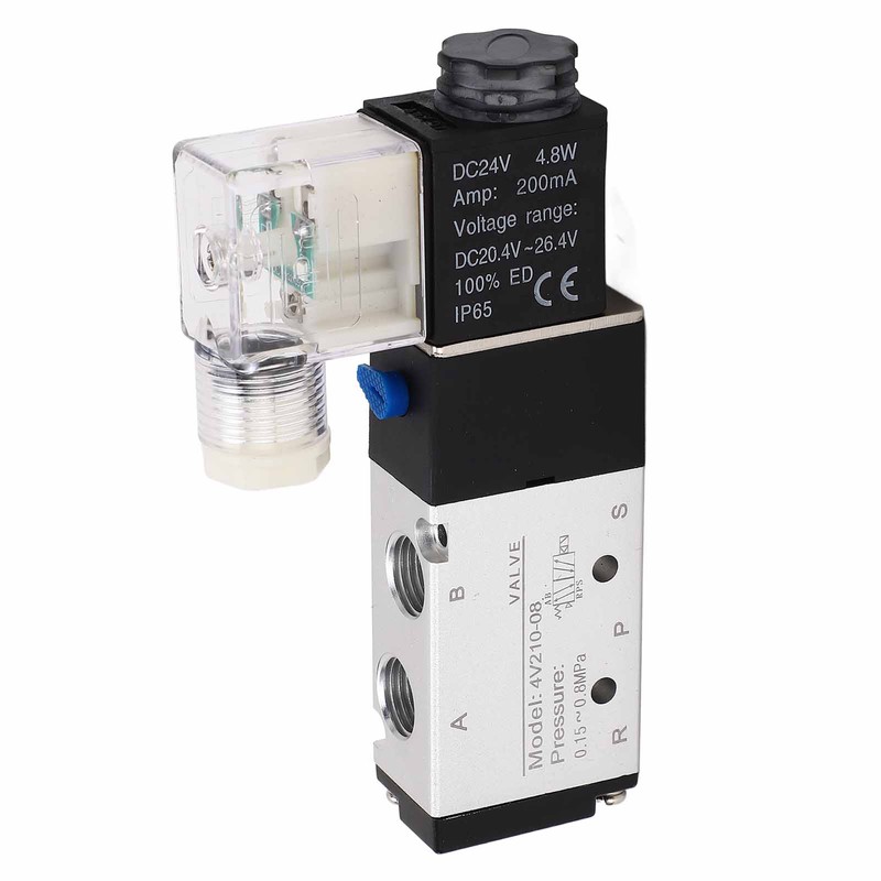 4V210‑08 Electric Solenoid Valve Normal 2 Position 5 Ways Air