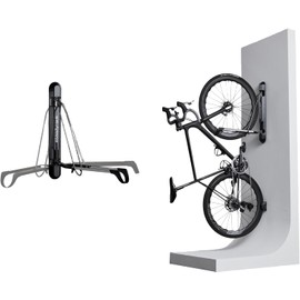 Steadyrack ProFlex Narrow Bike Rack - Vertical Wall Mount Bike Storage for Home - Roll-In Roll-Out System - Space-Saving Pivot - Fits Road, BMX, Gravel, Fender and More - Includes GearMate SteadySpine