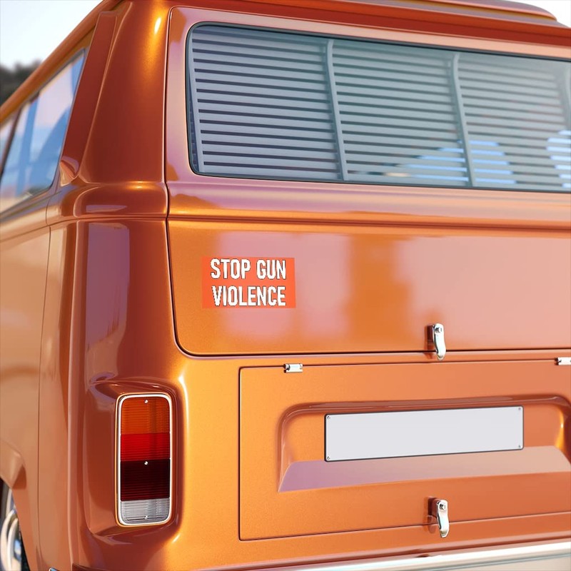 Stop Gun Violence Bumper Sticker - Enough! Time for Real