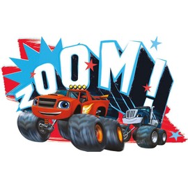 Nickelodeon 9 Inch Blaze Zoom Decal and the Monster Machines Truck Removable Peel Self Stick