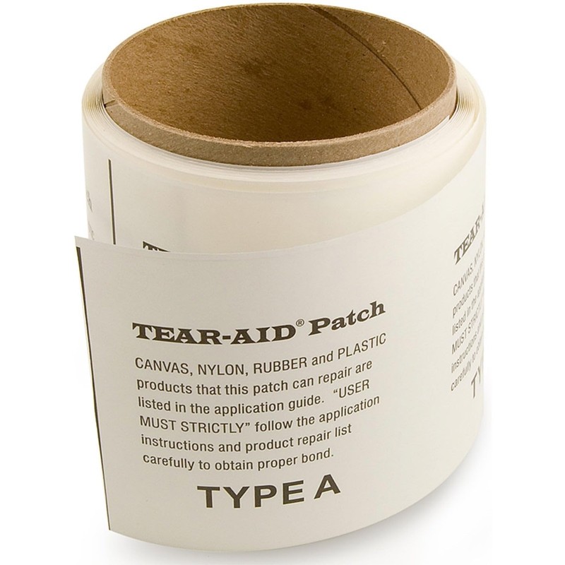 Tear-Aid Fabric Repair Kit, Type A Clear Patch for Canvas,