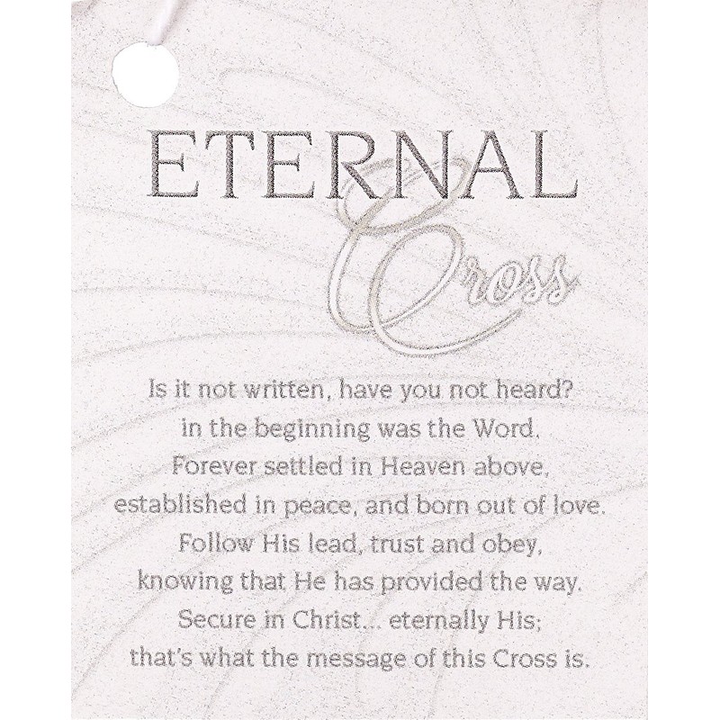 Dicksons Resin Tabletop Cross with Brown Finish - 12" High