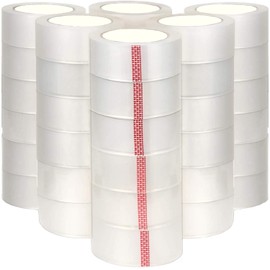 MMBM Clear Packing Tape, 2 Inch x 110 Yards, 36 Rolls, 1.75 Mil, 3 Inch Core, Packaging Tape for Dispenser Refill, Moving, Storage, Shipping