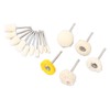 50Pcs Wool Felt Mandrel Mounted Grinding Polishing Wheel Buffing Wheel