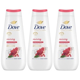 Dove Advanced Care Sulphate Free Body Wash for Women Made with Skin-Natural Nourishers and Micromoisture Provides 24 Hours Renewing Lotion-Soft Softer Skin (Pack of 3, 400ml)