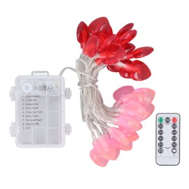 Red Heart Fairy Lights Romantic Battery Powered Love String Lights Valentines Day Decor Lamp