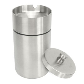Car Ashtray with Lid Portable Removable Stainless Steel Smokeless Ashtray Car Ashtray for Vehicle