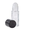 4 Pcs 50ml Clear Glass Deodorant Roll On Bottles,Empty Refillable