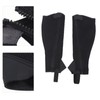 2pcs Half Chap Black Flexible Mesh Equestrian Half Chap for