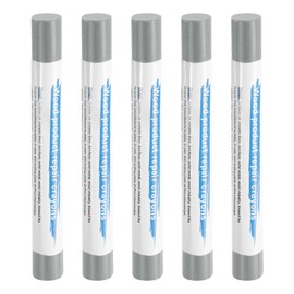 HARFINGTON 5pcs Wood Filler Sticks Wooden Wax Touch Up Furniture Repair Crayons for Scratch Hole Wood, Medium Gray C