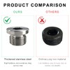 DXNQ 2 PCS M18×1.5 Thread Inner Hex Head Plug, Universal