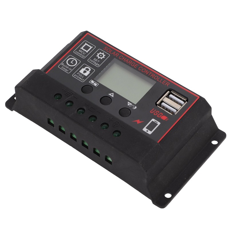 Solar Charge Controller Solar Panel Battery Intelligent Regulator with Dual