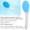 Electric Silicone Brush Silicone Body Brush Long Handle Shower Brush
