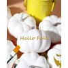 4 Inch Small White Pumpkins for Decorating - 8PCS Small