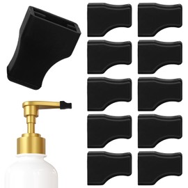 10 PCS Syrup Pump Caps, Syrup Pump Covers Black Rubber Coffee Syrups Pumps Tip Covers Portable Practical Pourer Cap Keep Syrups Sugar Condiments Olive Clean for Pour Dispenser, Oil Liquor Bottle