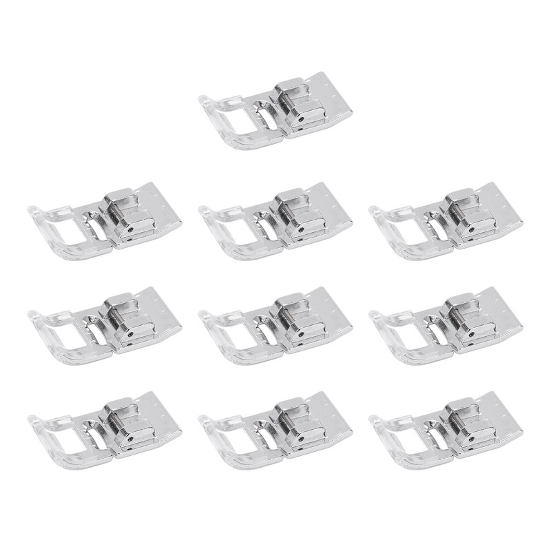 10PCS Straight Stitch Presser Foot Mini Portable Durable Stainless Steel