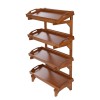 TBvechi Floor Standing Rack 4-Tier Pull-Out kitchen Fruit Vegetable Storage