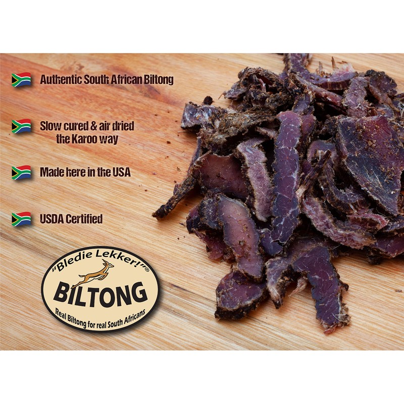 Bledie Lekker® Sliced Beef Biltong One Pound Resealable Bag -