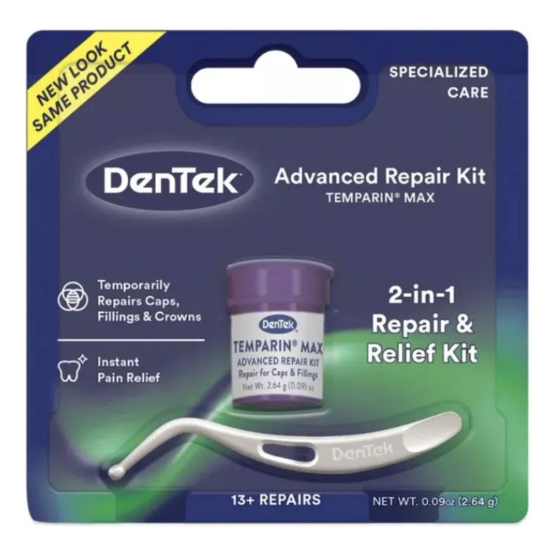 Dentek Maximum Hold Reparador Dentadura Dientes Muelas Pasta