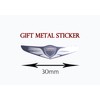 Hood Trunk Wing Emblem Carbon Sticker 2PC & Wing Metal