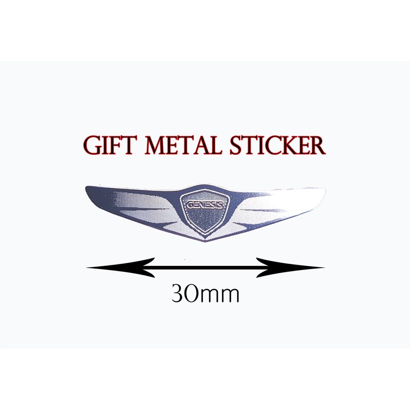 Hood Trunk Wing Emblem Carbon Sticker 2PC & Wing Metal