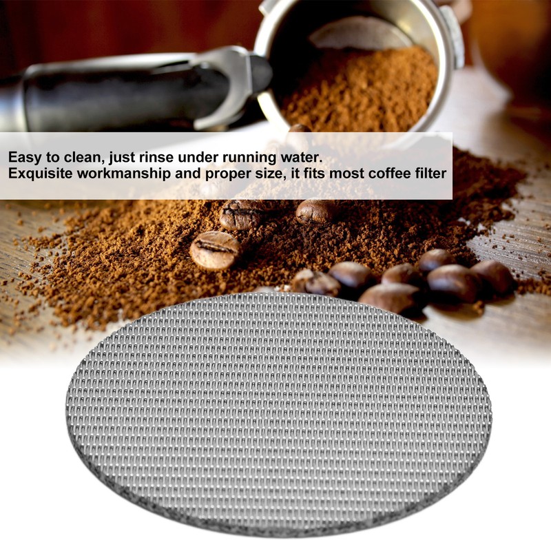 58.5mm Stainless Steel Coffee Filter Plate Filter Mesh Screen Replacement