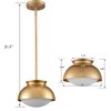 Gold Pendant Light Fixture Dome Brass Pendant Lights Kitchen Island