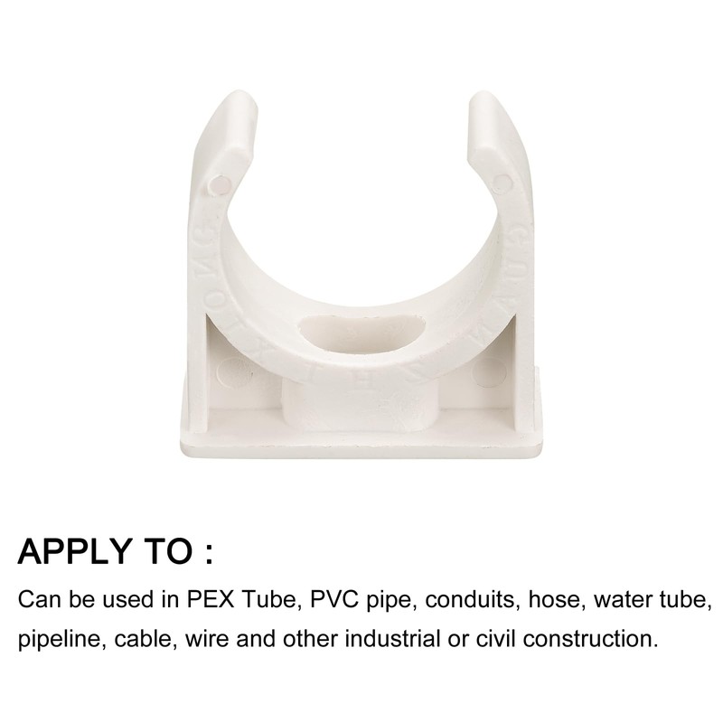 METALLIXITY 12pcs 30mm U Shape Pipe Fitting Clamp PVC Water