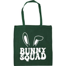 Hippowarehouse bunny squad Tote Shopping Gym Beach Bag 42cm x38cm, 10 litres