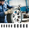 ZQLR-Y 50Pcs Tyre Repair Kit Rubber Nails & Screwdriver, Car