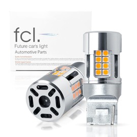 fcl. T20 Pinch Part Difference LED Turn Signal, Built-in Resistor, Amber, High Lumen, Japanese Road Transport Vehicle Act Compliant, 12V, Prevents Hyper Flash, Polarized, w/ 2 Pieces for Left/Right