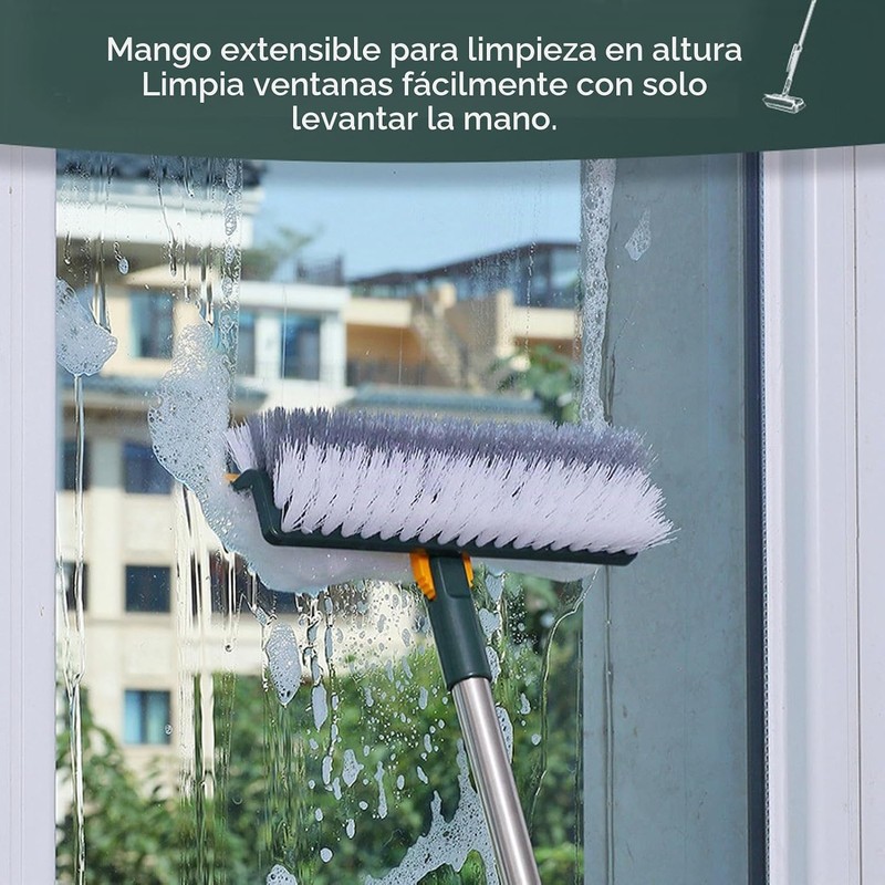 Cepillo para Fregar Pisos 2 en 1, Cepillo para Lechada