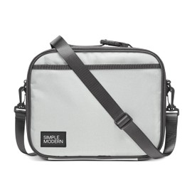 Simple Modern Hadley with Shoulder Strap | Lunch Box for Kids, Teens, and Adults | Insulated Bag for Girls, Boys, Women, Men | Meal Containers with Exterior and Interior Pockets | Ice Granite