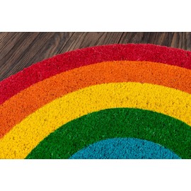 Novogratz Aloha Collection Rainbow Doormat, 1'4" x 2'6", Multicolor