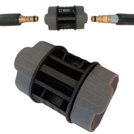 KOOLEVER High Pressure Washer Hose Connector for Karcher K1-K7, Metal Quick Connect Adapter, Black, 1 PCS