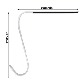 Poualss Christmas Stocking Holders Metal Stocking Hangers Non-Slip Christmas Stocking Hooks for Fireplace Mantle (Silver)