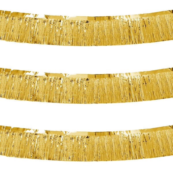 3 Packs Tinsel Fringe Garland Metallic Foil Fringe Garland Fringe