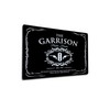 The Garrison public house black metal pub bar wall sign
