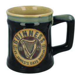 Guinness Shamrock Gift Company Label Pottery Tasse
