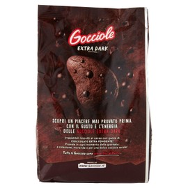 Gocciole Pavesi | Gocciole Cookies | Pavesi | Gocciole Extra Dark | 400g | Cookies From Italy | 17.63 Ounce Total Weight