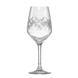 Rolf Glass | Argyle White Wine Glass 12 Ounce | Set of 4 | Engraved Lead-free Wine Glasses | Made in the US | Elegant Stemmed Wine Glasses