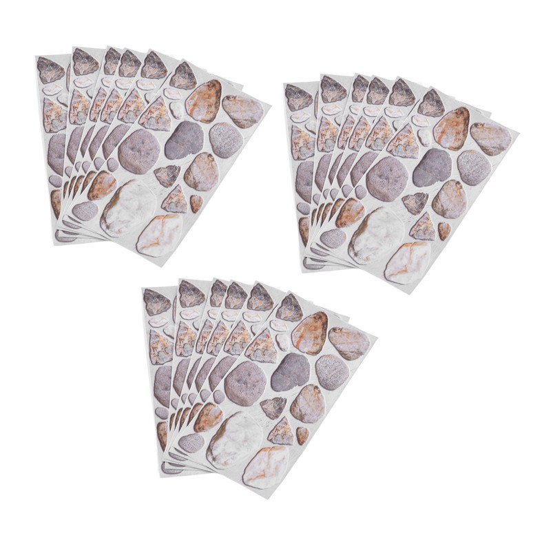 18PCS Tile Stickers Strong Reflection Water Oil Proofing Strong Layering