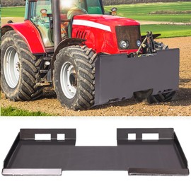 Garvee Heavy-Duty Skid Steer Mount Plate, 1/4" Thickness and 3000LBS Weight Capacity, Quick Attach Mount Plate Adapter Loader with Holes, Easy to Weld or Bolt to Different Accessories
