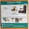 Ozco 4" Flush Outside 90° Plate - Decorative Builders Hardware