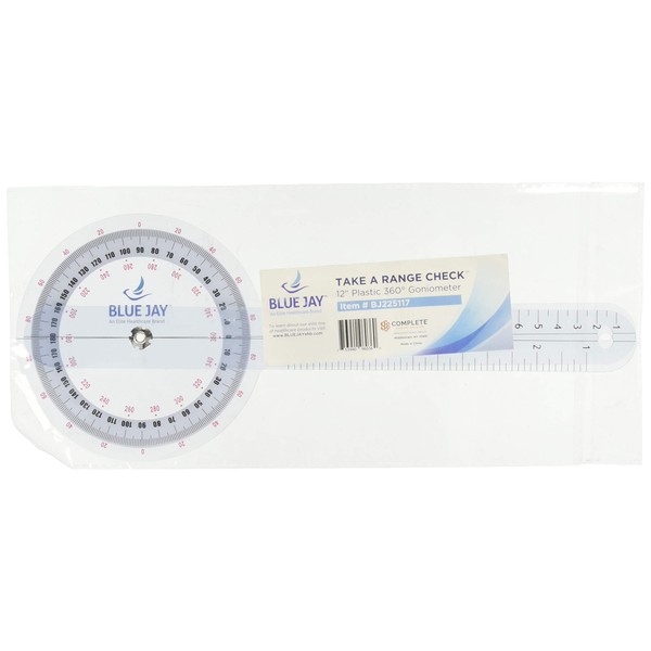 Complete Medical Take A Range Check Plastic 12 Goniometer, 0.22 Pound