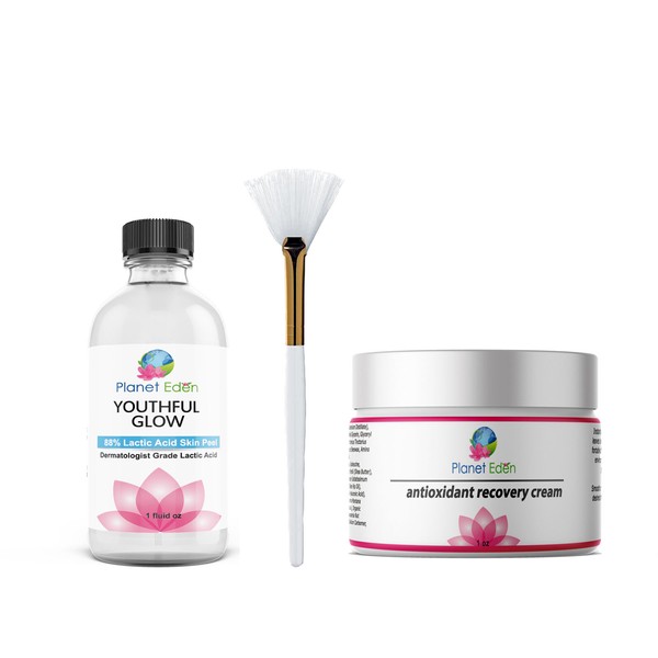 Planet Eden 88% LACTIC ACID Skin Peel Kit with Antioxidant