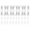 Curtain Track Glider Hooks White Plastic Integra with White plastic