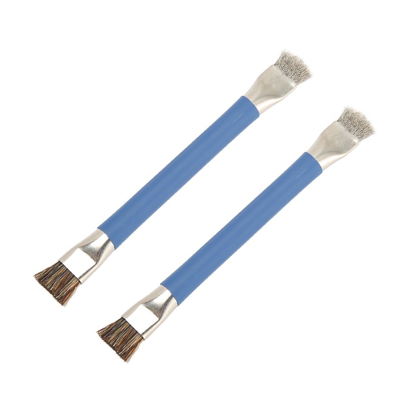 2Pcs Motherboard IC Cleaning Brush Double Head Antistatic Brushes for