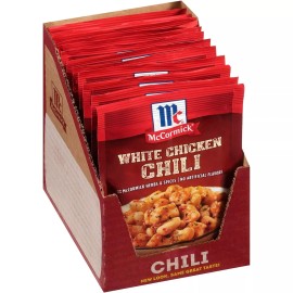 Mccormick White Chicken Chili Seasoning Mix Pack Of 12  Slightly Spicy Blend