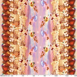 ANRO Oilcloth Tablecloth Oilcloth Tablecloth Christmas Red Christmas 100 x 140 cm